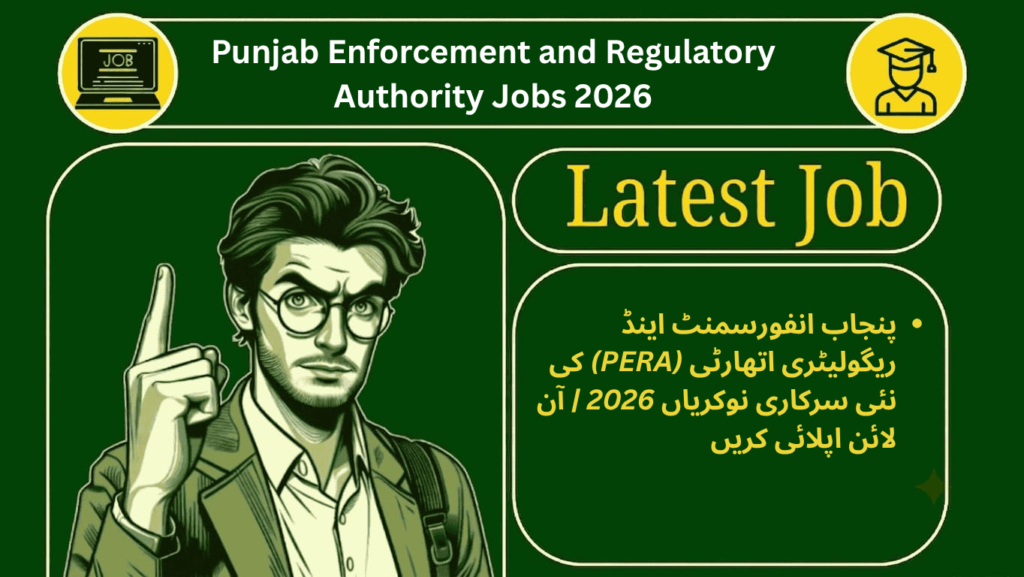 Punjab Enforcement and Regulatory Authority Jobs 2026